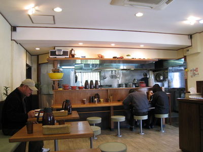 とんこつらーめん 風雲の店内